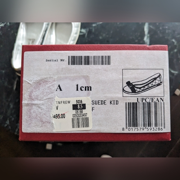 Salvatore Ferragamo Rufina Silver Quilted Ballet Flats Vara Bow - Picture 6 of 8